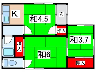 仁戸名町貸家の物件間取画像